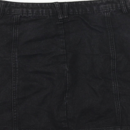 Womens UK Size 10 Stradivarius A-Line Denim Skirt