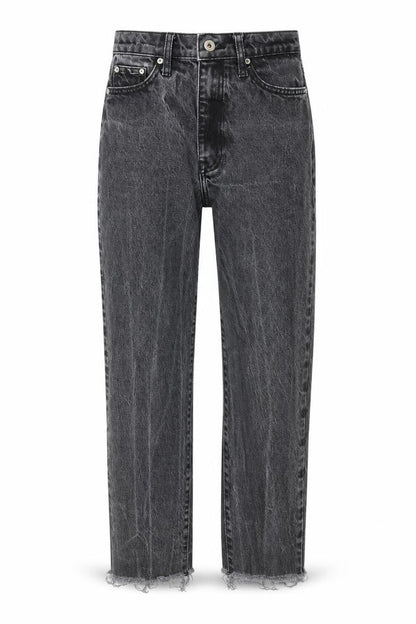 Womens UK Size 6 River Island Regular Fit Straight Grey Jeans
