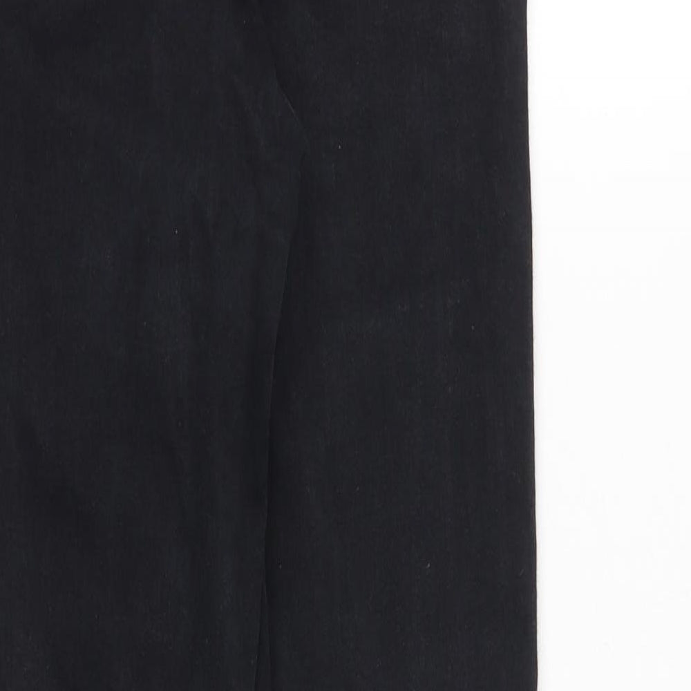 Topshop Womens Black Cotton Skinny Jeans Size 26 in Regular Zip