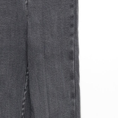 New Look Womens Grey Cotton Skinny Jeans Size 6 Regular Zip