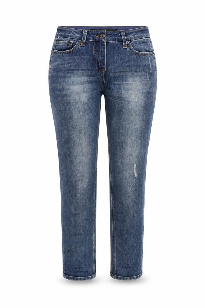 Womens UK Size 6 NEXT Regular Fit Capri Blue Jeans
