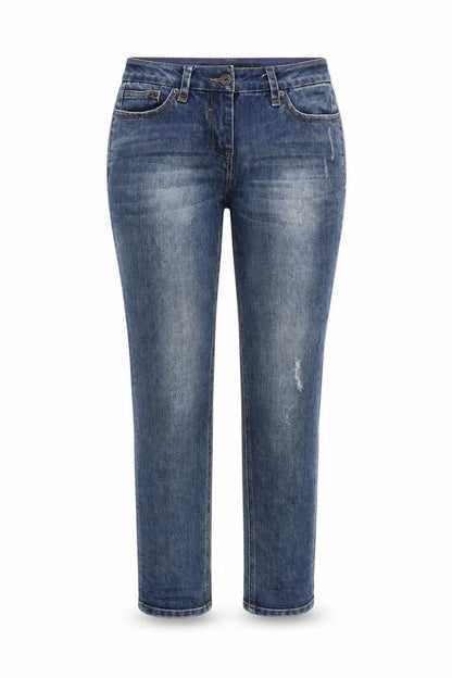 Womens UK Size 6 NEXT Regular Fit Capri Blue Jeans