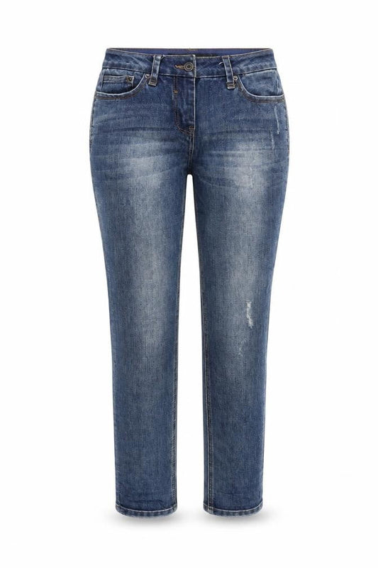Womens UK Size 6 NEXT Regular Fit Capri Blue Jeans