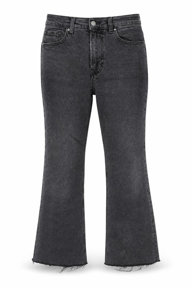Womens UK Size 8 Mango Regular Fit Bootcut Grey Jeans