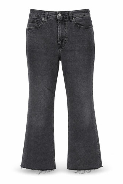 Womens UK Size 8 Mango Regular Fit Bootcut Grey Jeans