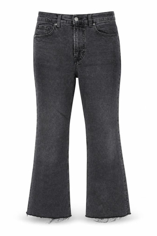 Womens UK Size 8 Mango Regular Fit Bootcut Grey Jeans