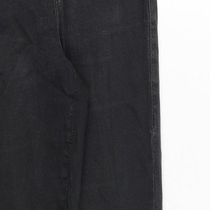 Topshop Womens Grey Cotton Skinny Jeans Size 26 in Regular Zip