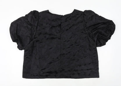 Womens UK Size 18 Marks and Spencer Black Basic Blouse