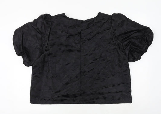 Womens UK Size 18 Marks and Spencer Black Basic Blouse