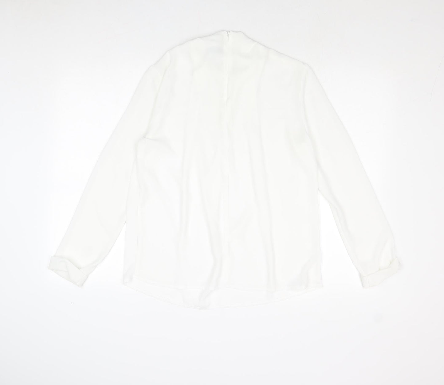 Womens UK Size 12 Topshop White Basic Blouse