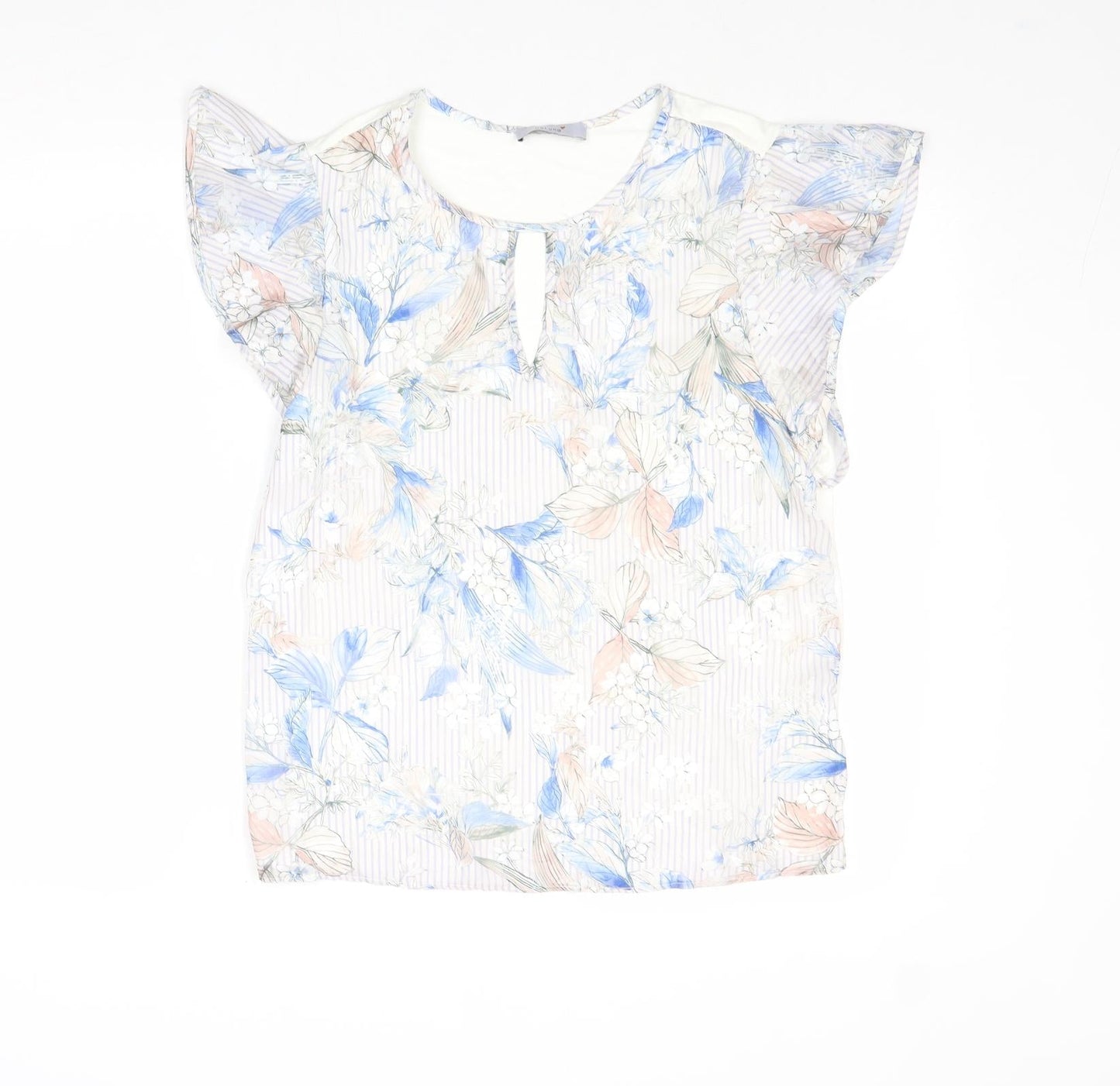 Womens UK Size 12 Per Una Multicoloured Basic Blouse