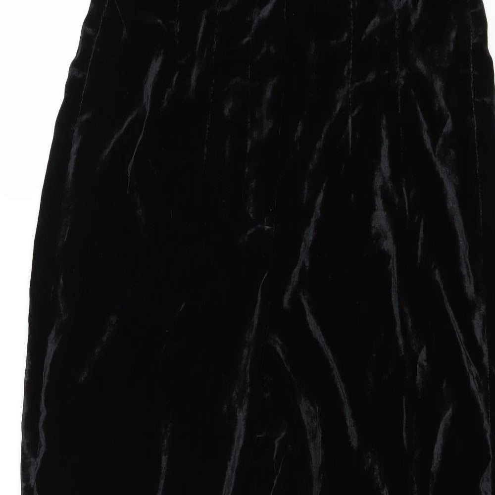 Womens UK Size S Zara Regular Fit  Black Trousers