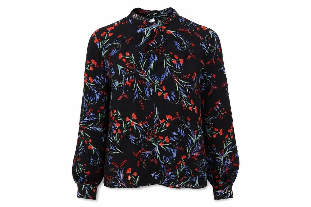 Womens UK Size 6 Topshop Multicoloured Basic Blouse