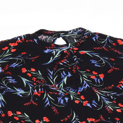 Womens UK Size 6 Topshop Multicoloured Basic Blouse