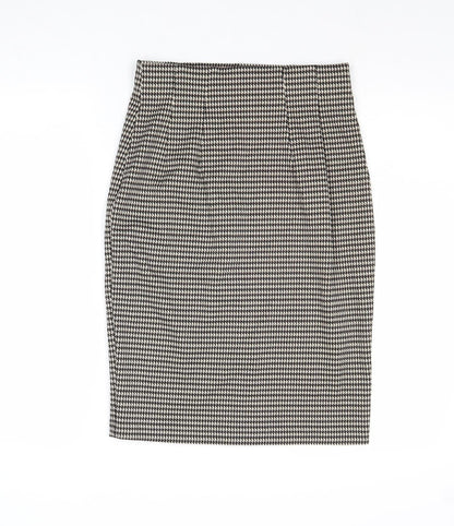 Marks and Spencer Womens Multicoloured Geometric Polyester Straight & Pencil Skirt Size 8