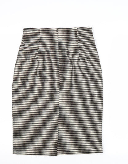 Marks and Spencer Womens Multicoloured Geometric Polyester Straight & Pencil Skirt Size 8