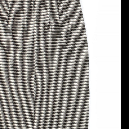 Marks and Spencer Womens Multicoloured Geometric Polyester Straight & Pencil Skirt Size 8