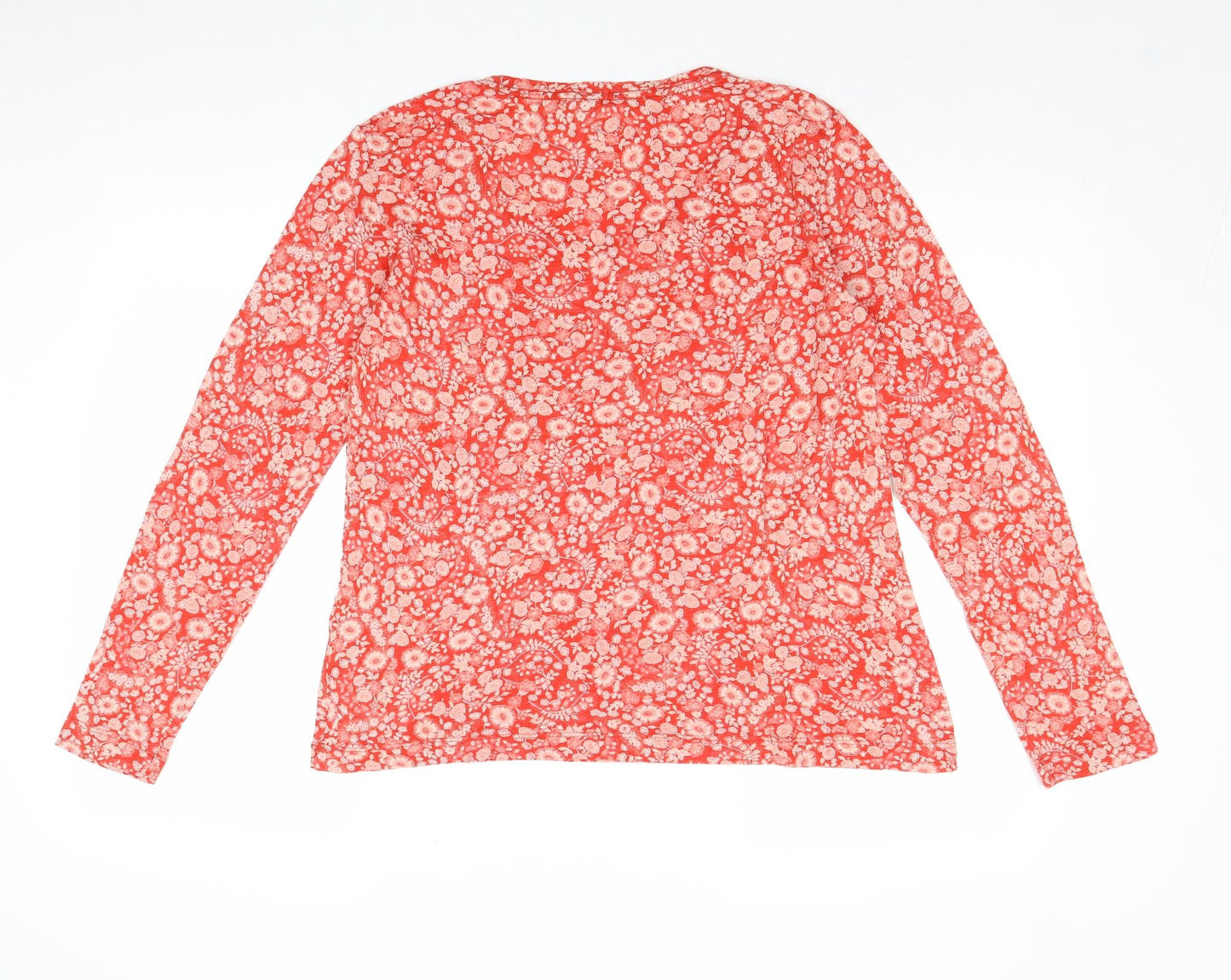 Womens UK Size 8 Per Una Red Basic T-Shirt