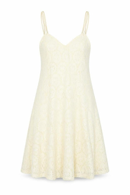 Pins & Needles Womens Ivory Floral Cotton Tank Dress Size XS V-Neck Pullover