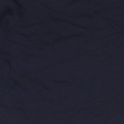 Autograph Womens Blue Cotton Basic Blouse Size 10 Round Neck