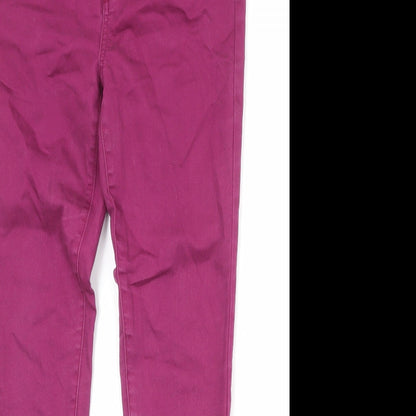 Womens UK Size 29 in VERO MODA Regular Fit Straight Purple Jeans