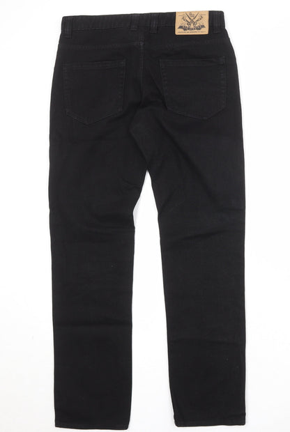 Red Herring Womens Black Cotton Skinny Jeans Size 30 in Slim Zip