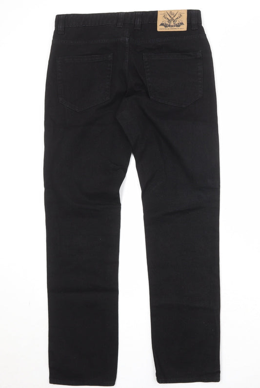 Red Herring Womens Black Cotton Skinny Jeans Size 30 in Slim Zip