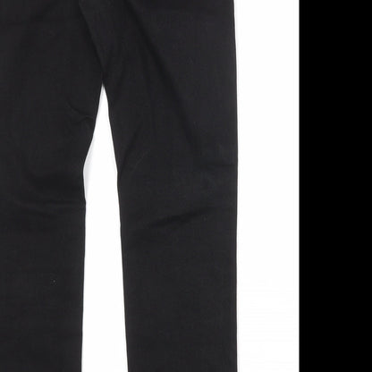 Red Herring Womens Black Cotton Skinny Jeans Size 30 in Slim Zip