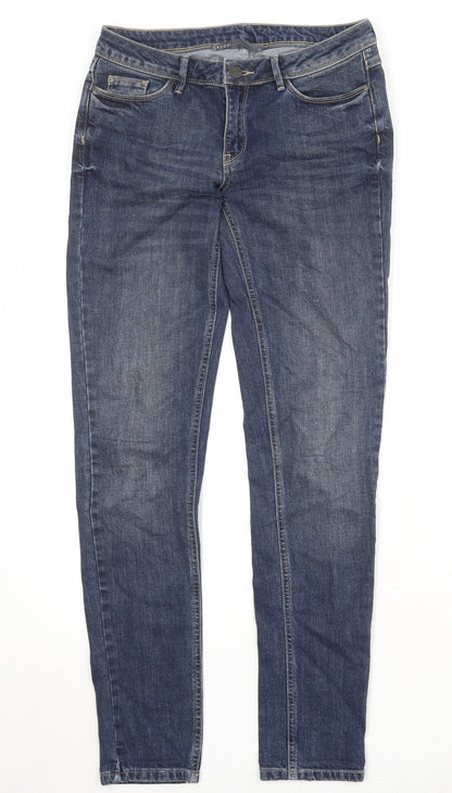 EKYOG Womens Blue Cotton Skinny Jeans Size 8 Regular Zip