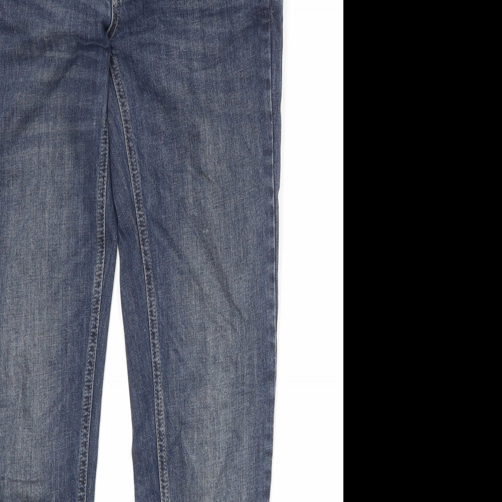 EKYOG Womens Blue Cotton Skinny Jeans Size 8 Regular Zip