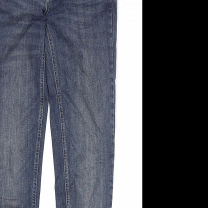 EKYOG Womens Blue Cotton Skinny Jeans Size 8 Regular Zip