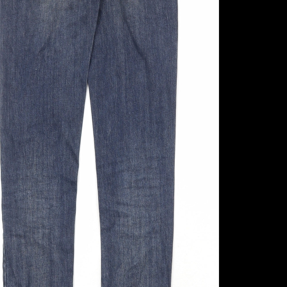 EKYOG Womens Blue Cotton Skinny Jeans Size 8 Regular Zip