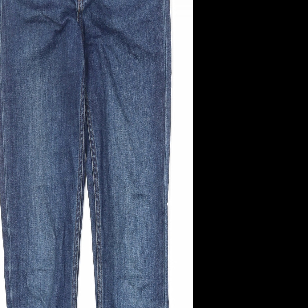 Womens UK Size 8 H&M Regular Fit Skinny Blue Jeans