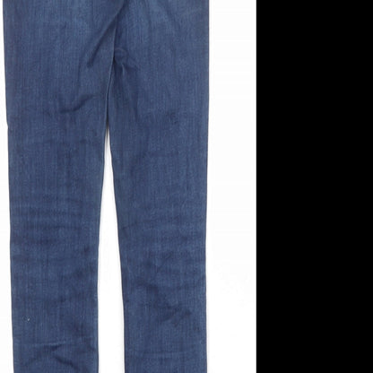 Womens UK Size 8 H&M Regular Fit Skinny Blue Jeans