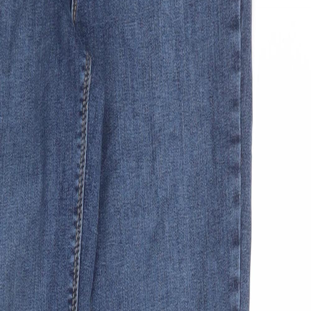 COLLUSION Womens Blue Cotton Skinny Jeans Size 28 in Regular Zip