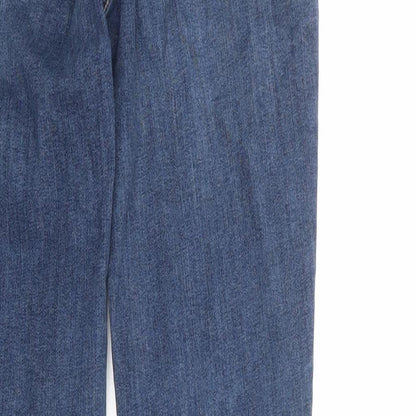 COLLUSION Womens Blue Cotton Skinny Jeans Size 28 in Regular Zip