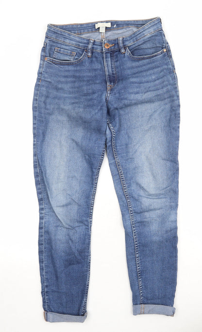 Womens UK Size 6 H&M Regular Fit Skinny Blue Jeans