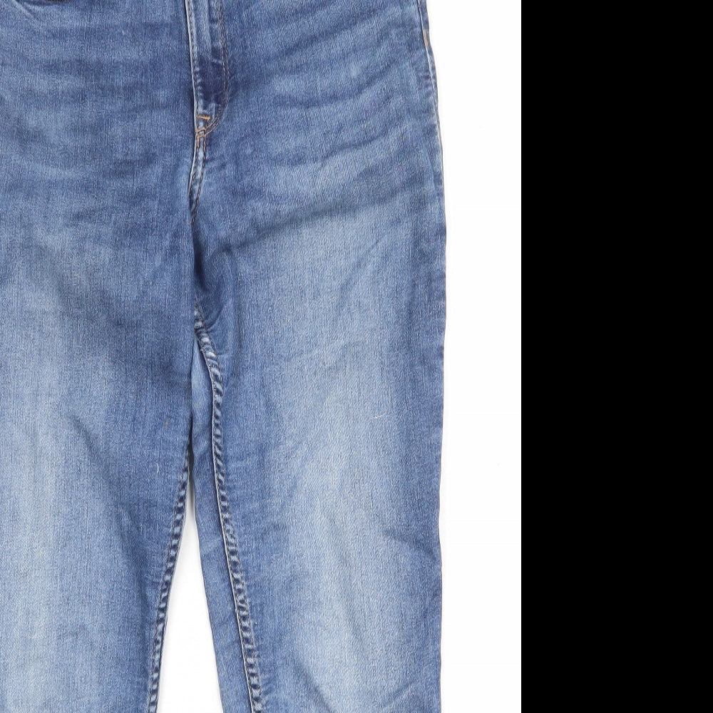 Womens UK Size 6 H&M Regular Fit Skinny Blue Jeans