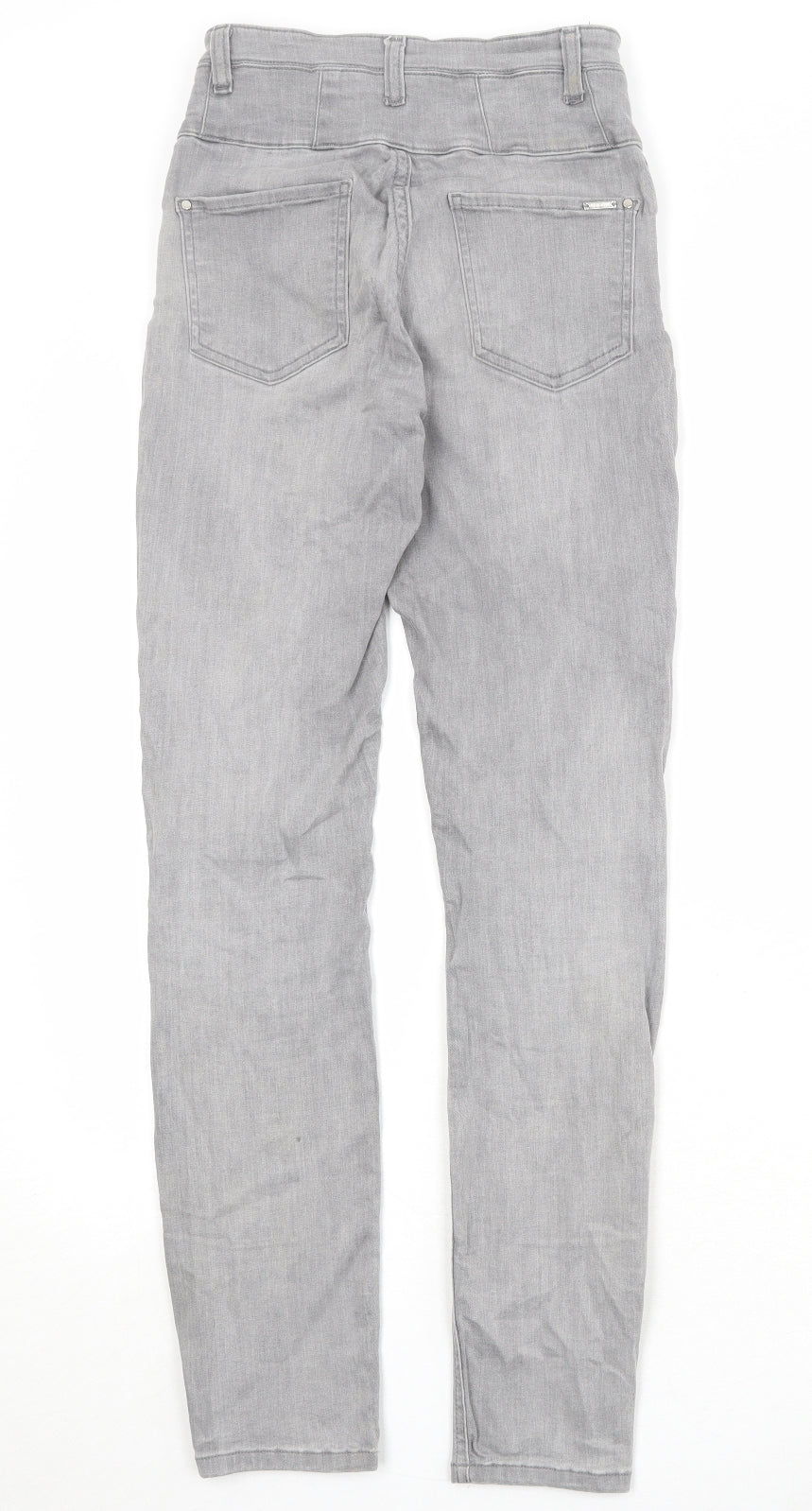 ORSAY Womens Grey Cotton Straight Jeans Size 24 in Regular Zip