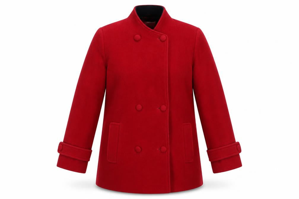 EWM Womens Red Jacket Size 12 Button