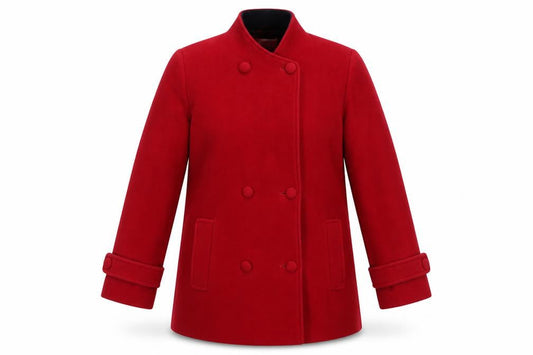EWM Womens Red Jacket Size 12 Button