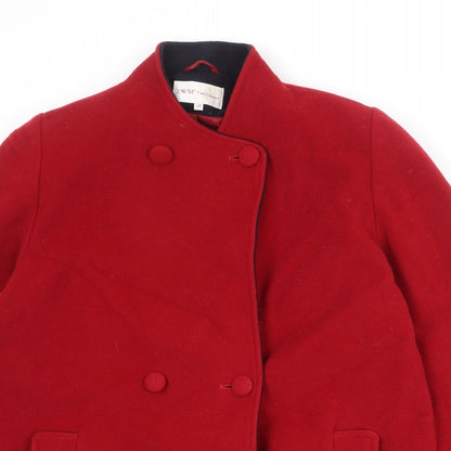 EWM Womens Red Jacket Size 12 Button