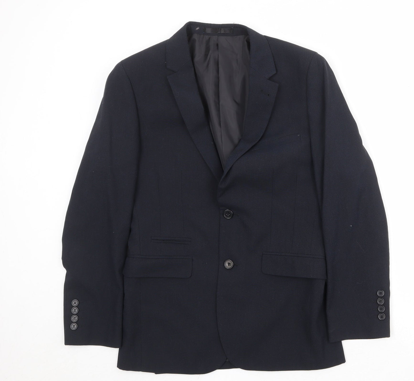 Mens UK Size 36 One Six Five Regular Blue Suit Jacket