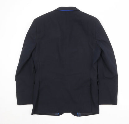 Mens UK Size 36 One Six Five Regular Blue Suit Jacket