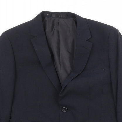 Mens UK Size 36 One Six Five Regular Blue Suit Jacket