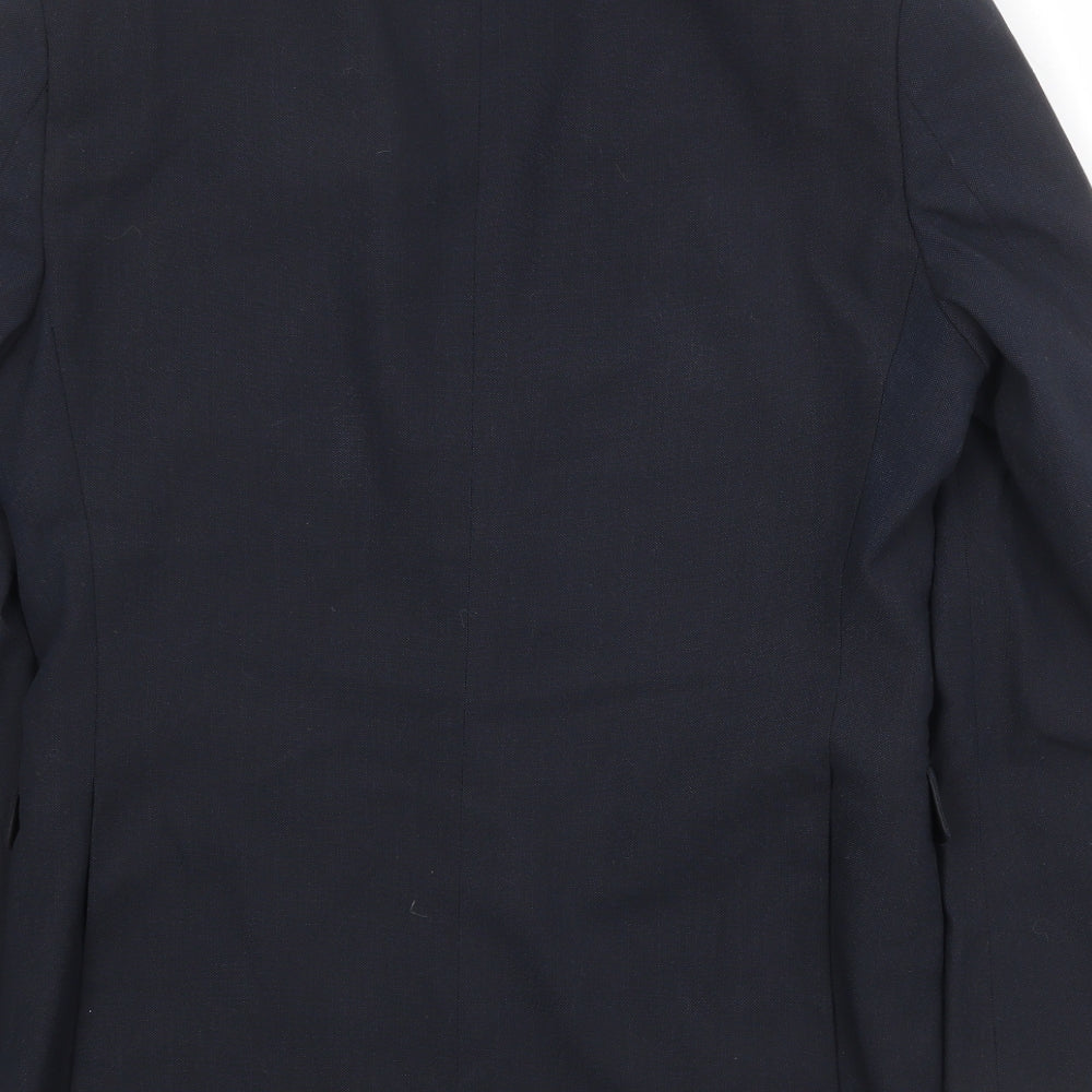 Mens UK Size 36 One Six Five Regular Blue Suit Jacket
