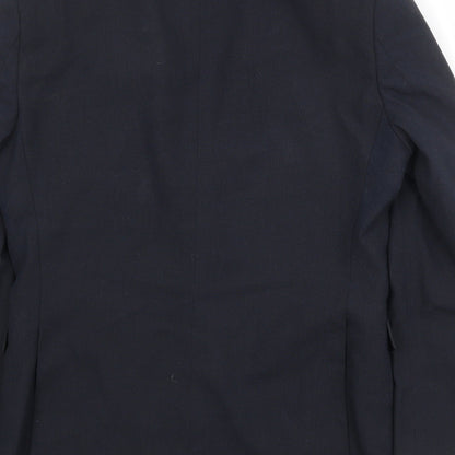 Mens UK Size 36 One Six Five Regular Blue Suit Jacket