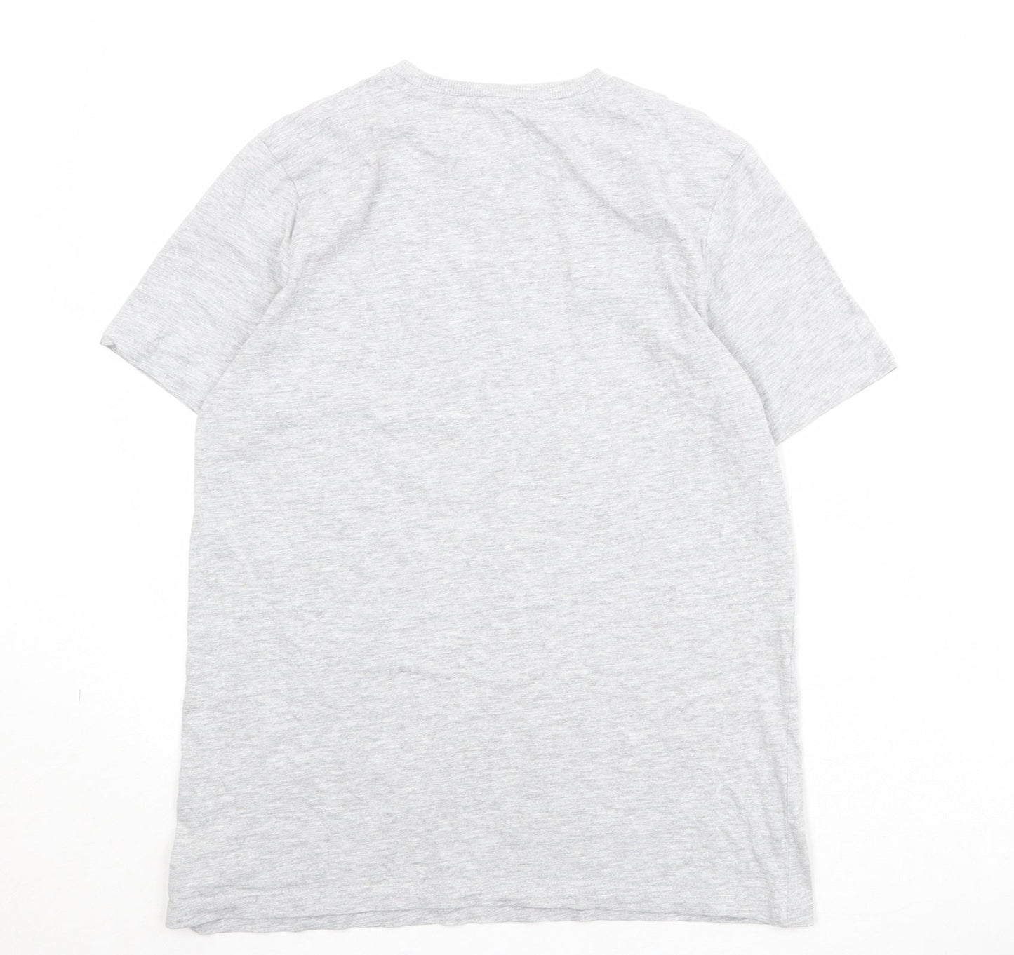 Very Boys Grey 100% Cotton Pullover T-Shirt Size 14 Years Crew Neck Pullover