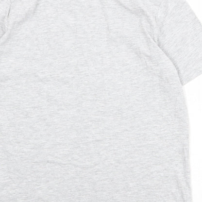 Very Boys Grey 100% Cotton Pullover T-Shirt Size 14 Years Crew Neck Pullover
