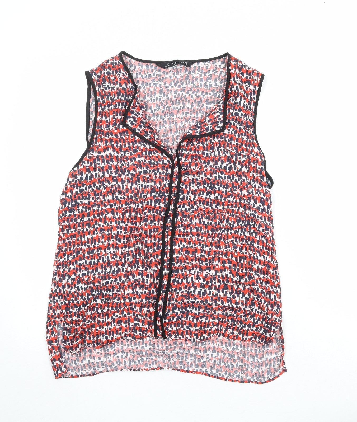 Womens UK Size M Zara Red Basic Tank